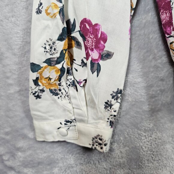 NWT Torrid peasant blouse women 14 Floral Peplum Peasant Career Office boho - Picture 11 of 12